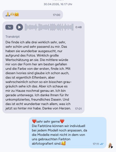WhatsApp-Beratung bei Spielmann