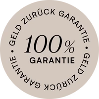Siegel: 100 % Geld-zurück-Garantie